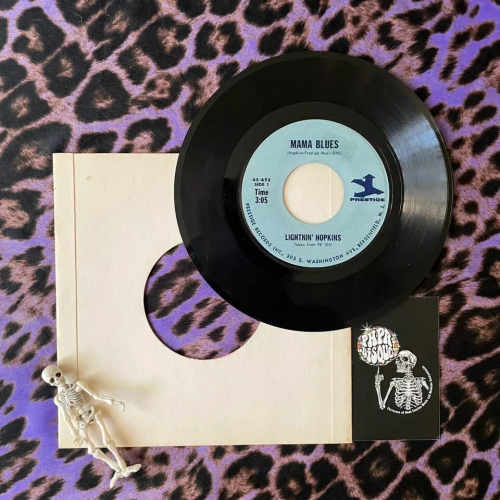 Lightnin' Hopkins – Mama Blues 7" Vinyl 45RPM - Blues - Prestige