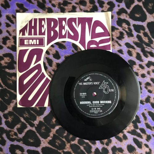 The La De Das ‎– Morning, Good Morning - 7" Vinyl 45RPM - Blues Rock - HMV