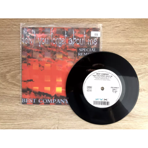 Best Company – Don't You Forget About Me - Electronic VG+
