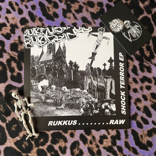 Rukkus ‎– Raw Shock Terror EP 7" Vinyl 33 ⅓ RPM - Hardcore Punk Aseptic Records