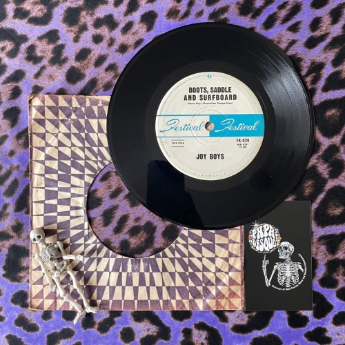Joy Boys ‎– Boots, Saddle And Surfboard 7" Vinyl 45RPM - Surf Rock - Festival