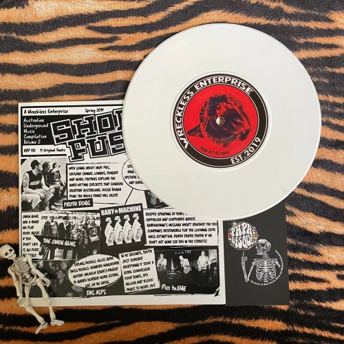 Various – Short Fuse (AU Underground Music V2) 7" Vinyl 45RPM - Punk - Wreckless